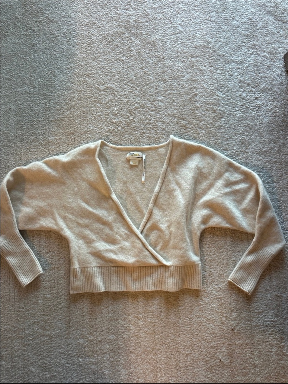 Anthropologie Cashmere Cropped Sweater